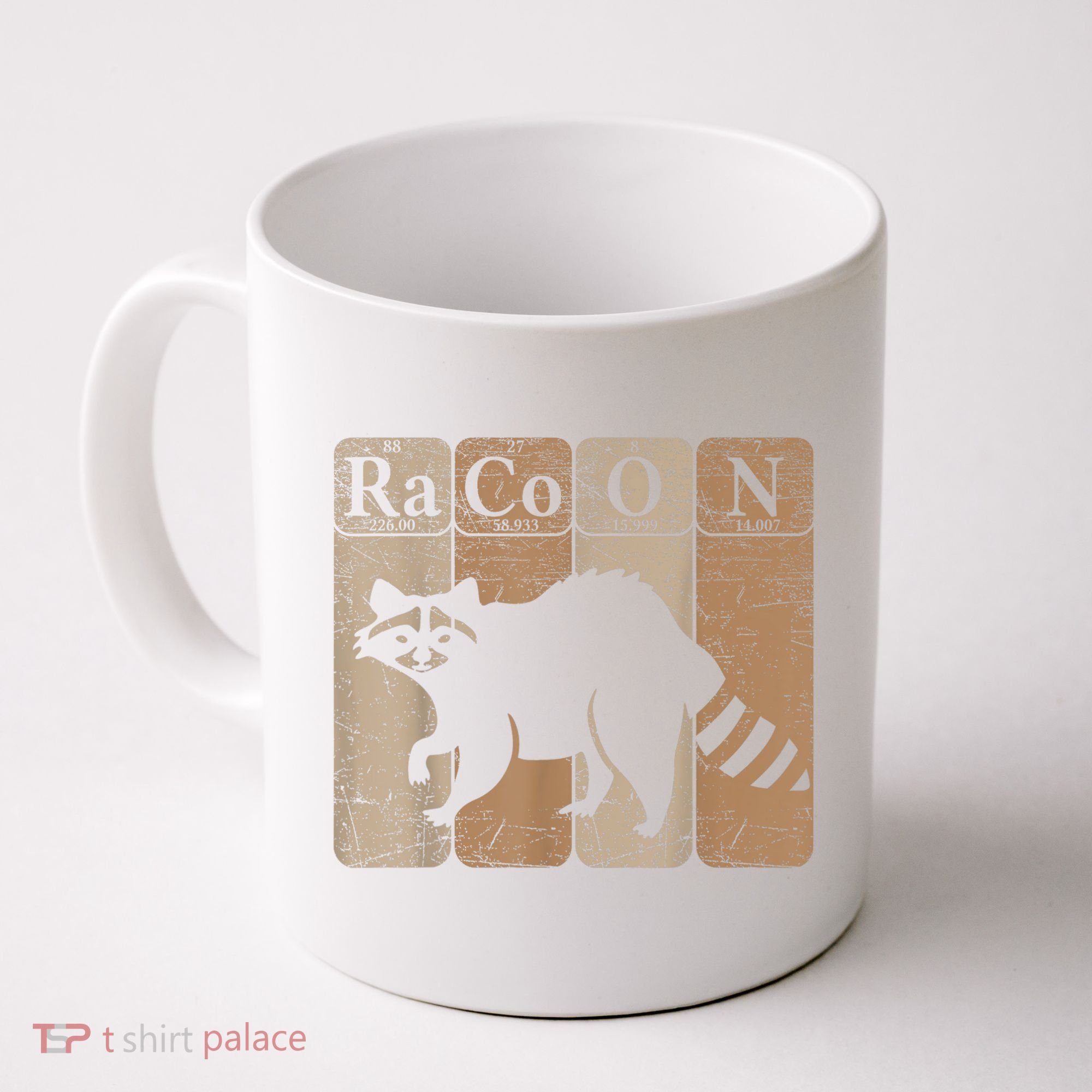Racoon Periodic Table Chemistry Elements Funny Raccoon Lover Coffee Mug