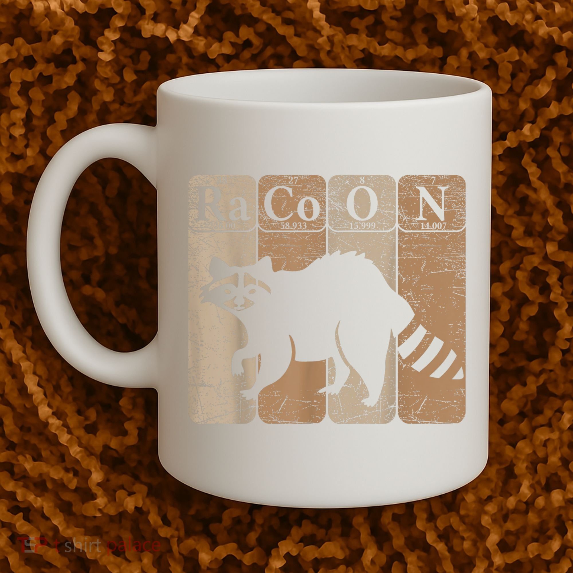 Racoon Periodic Table Chemistry Elements Funny Raccoon Lover Coffee Mug