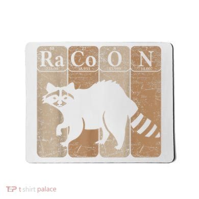 Racoon Periodic Table Chemistry Elements Funny Raccoon Lover Mousepad