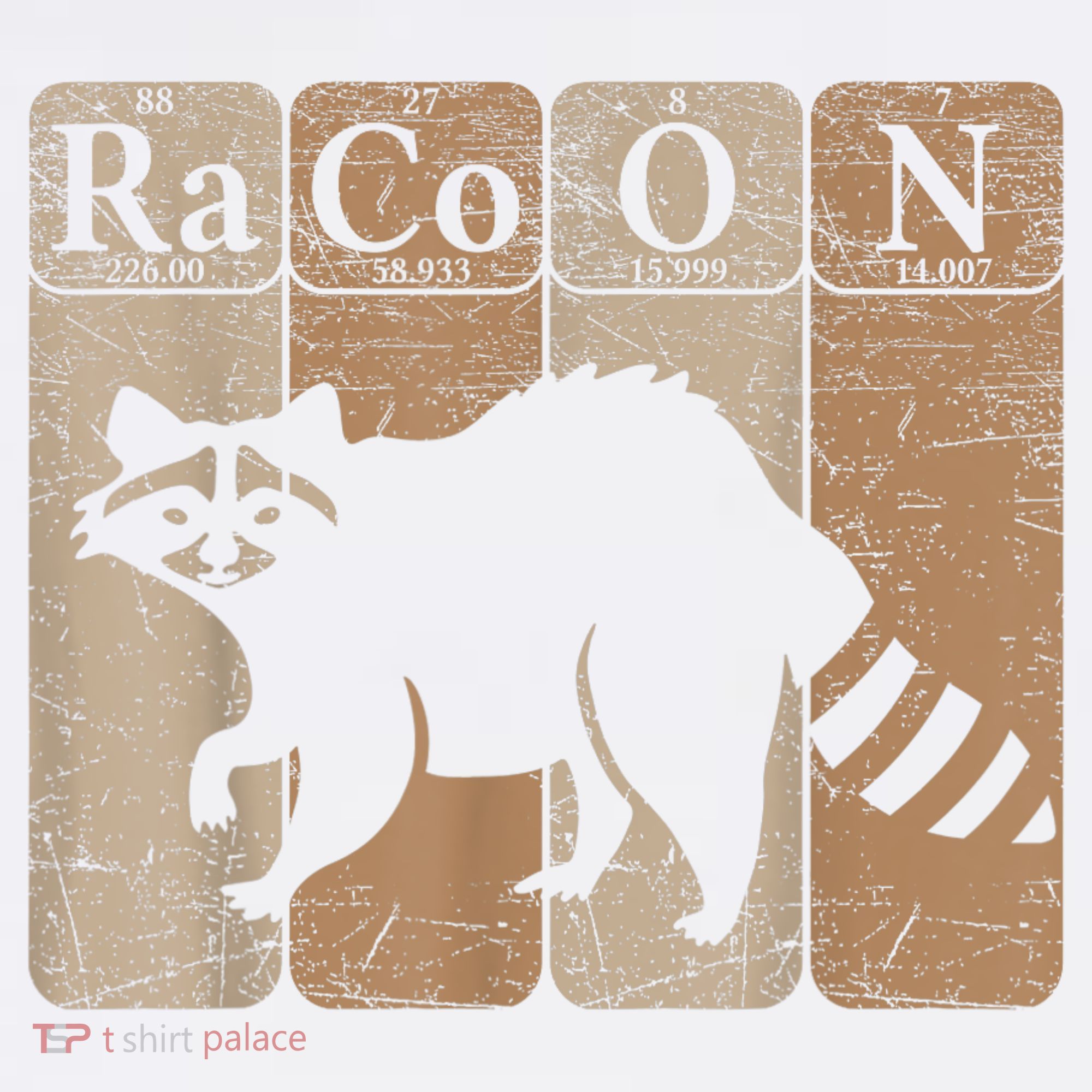 Racoon Periodic Table Chemistry Elements Funny Raccoon Lover Women's Tank Top