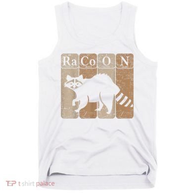 Racoon Periodic Table Chemistry Elements Funny Raccoon Lover Tank Top