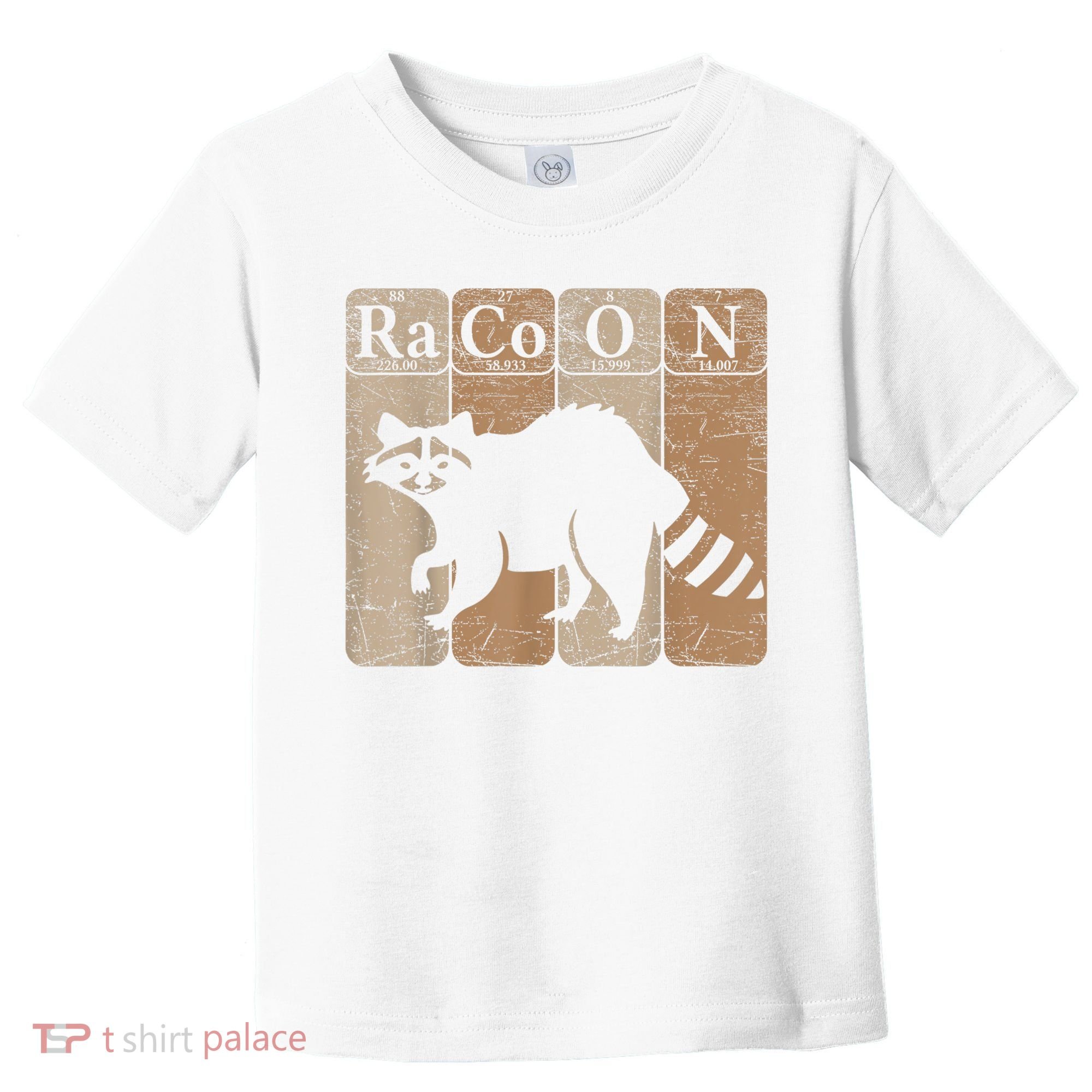 Racoon Periodic Table Chemistry Elements Funny Raccoon Lover Toddler T-Shirt