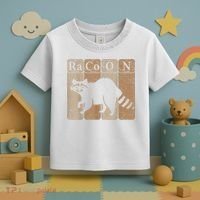 Racoon Periodic Table Chemistry Elements Funny Raccoon Lover Toddler T-Shirt thumb 3