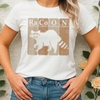 Racoon Periodic Table Chemistry Elements Funny Raccoon Lover Women's T-Shirt thumb 2