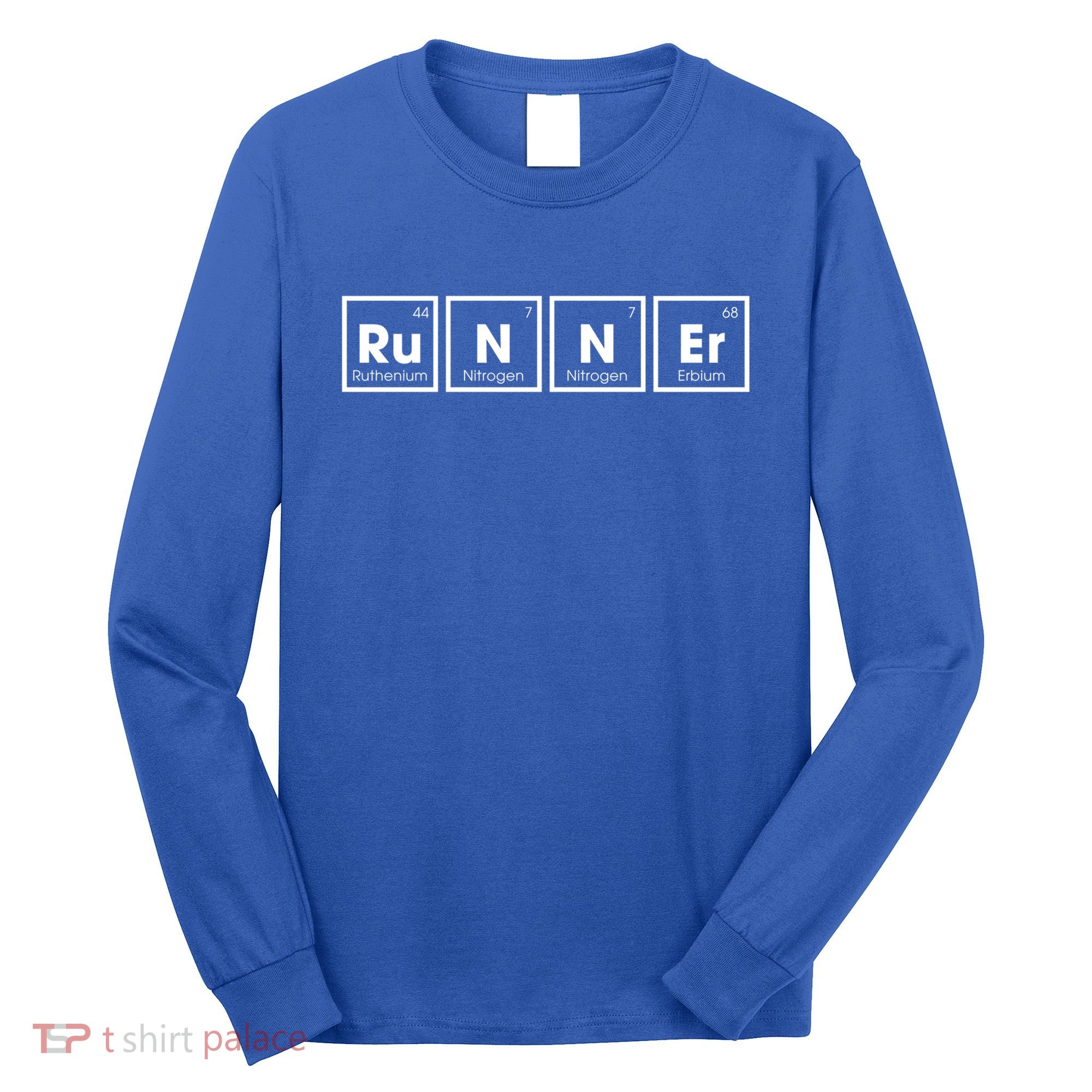 Runner Periodic Table Funny Running Runners Marathon Gift Long Sleeve Shirt