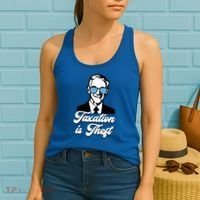Ron Paul Taxation Is Theft Libertarian Ancap Freedom Liberty Women's Tank Top thumb 2