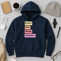 Receipts Proof Timeline Screenshots Hoodie thumb 3