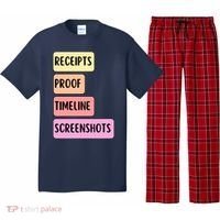 Receipts Proof Timeline Screenshots Pajama Set thumb 0