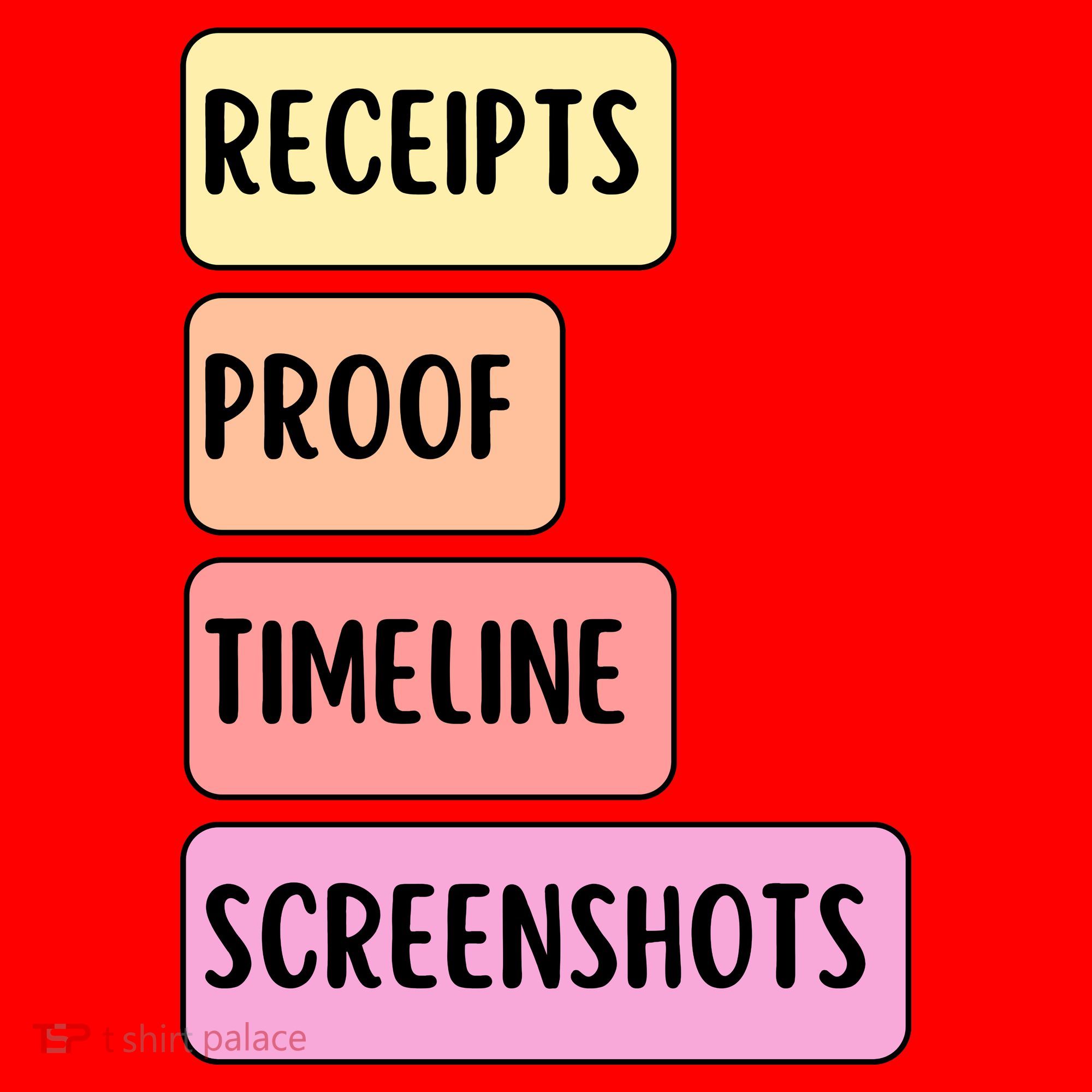 Receipts Proof Timeline Screenshots Santa Hat