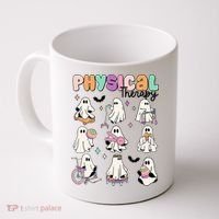 Retro Physical Therapy Halloween Ghosts Spooky PT Coffee Mug thumb 0