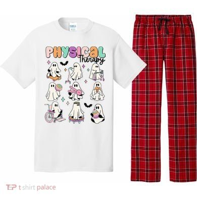 Retro Physical Therapy Halloween Ghosts Spooky PT Pajama Set