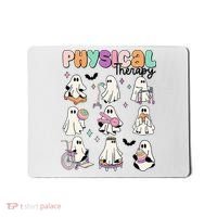 Retro Physical Therapy Halloween Ghosts Spooky PT Mousepad thumb 0