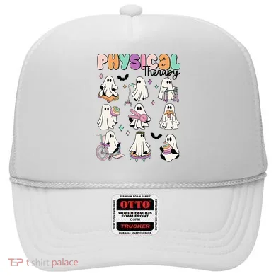 Retro Physical Therapy Halloween Ghosts Spooky PT Hat