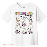Retro Physical Therapy Halloween Ghosts Spooky PT Toddler T-Shirt thumb 0