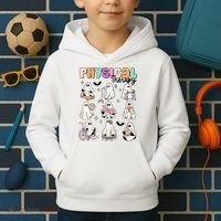 Retro Physical Therapy Halloween Ghosts Spooky PT Kids Hoodie thumb 2