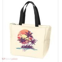 Retro Palm Trees Beach Sunset Tropical Summer Tote Bag thumb 3