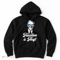 Ron Paul Taxation is Theft Libertarian Ancap Freedom Liberty Hoodie thumb 0
