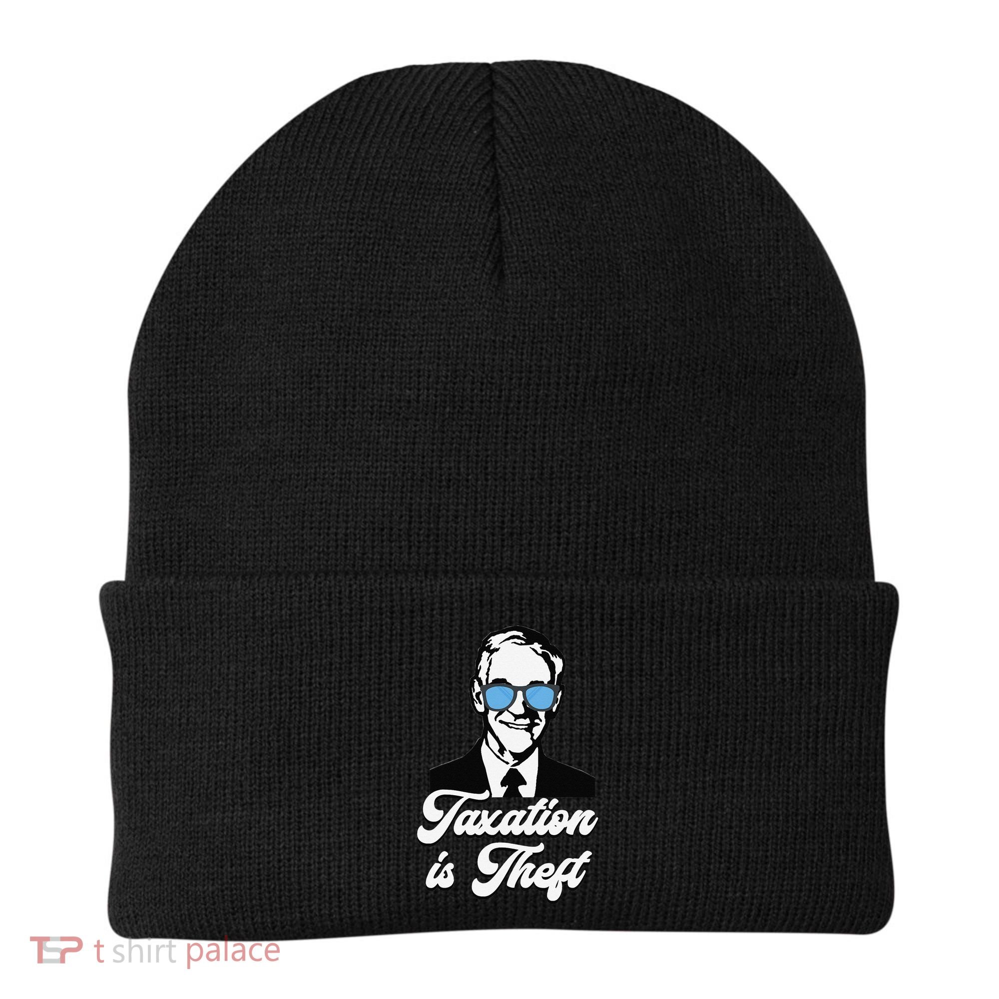 Ron Paul Taxation is Theft Libertarian Ancap Freedom Liberty Beanie
