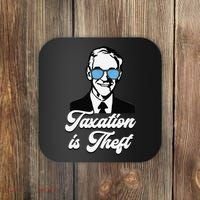 Ron Paul Taxation is Theft Libertarian Ancap Freedom Liberty Coaster thumb 0