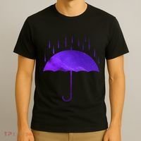 Rain Purple Umbrella Violet Favorite Color T-Shirt thumb 3