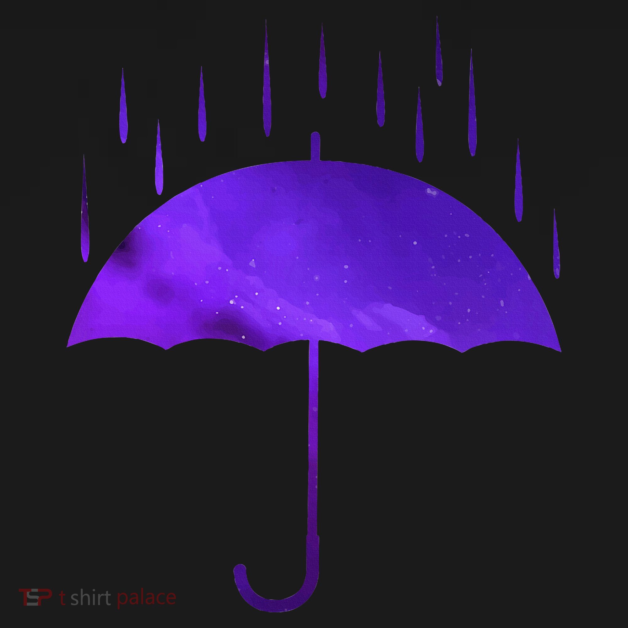 Rain Purple Umbrella Violet Favorite Color T-Shirt