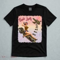 Retro Pin Up Girl Bombs Away Retro T-Shirt thumb 5