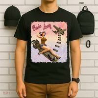 Retro Pin Up Girl Bombs Away Retro T-Shirt thumb 6