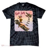 Retro Pin Up Girl Bombs Away Retro Tie-Dye T-Shirt thumb 0