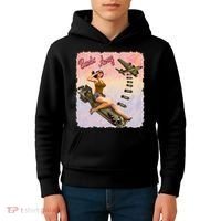 Retro Pin Up Girl Bombs Away Retro Kids Hoodie thumb 4