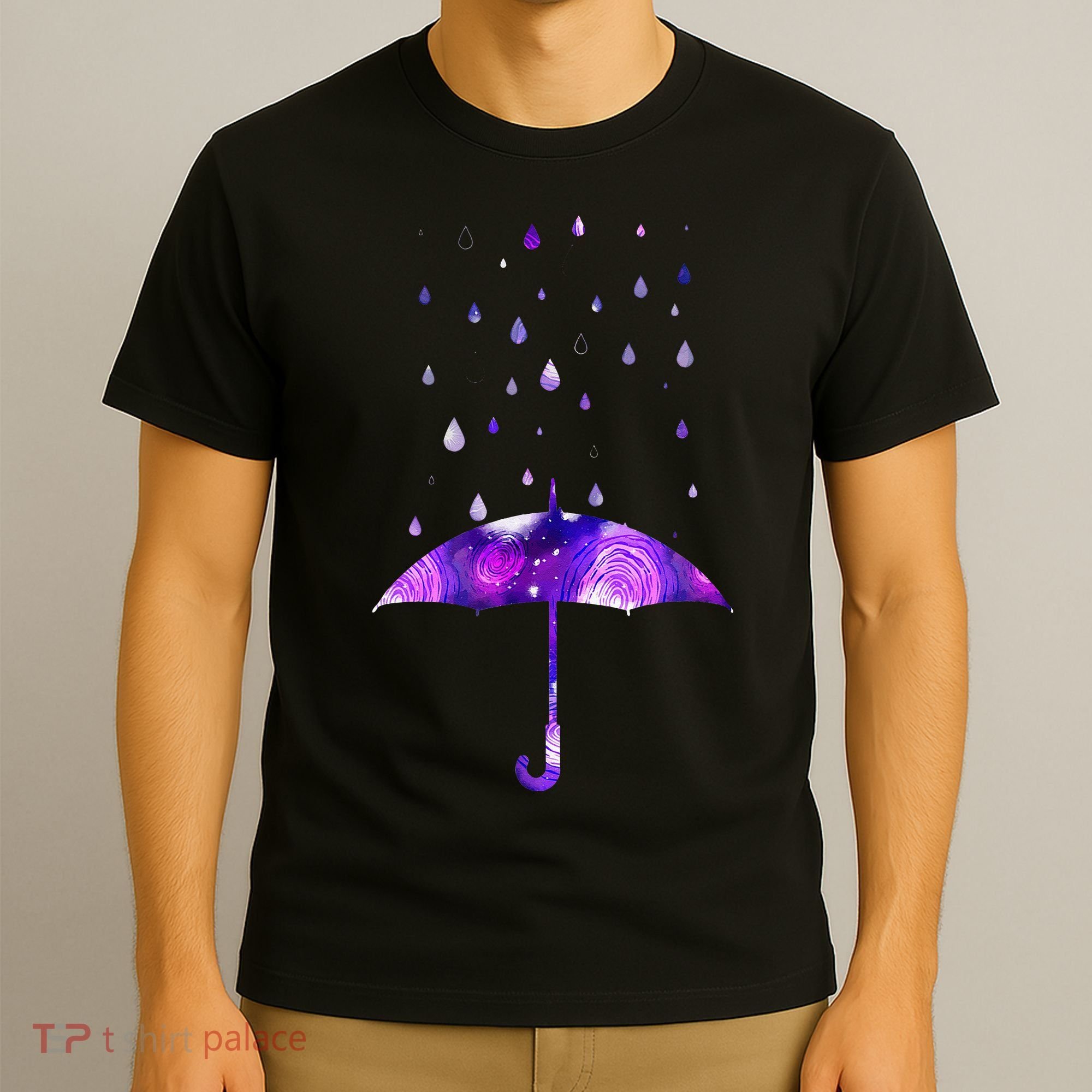 Rain Purple Umbrella For Violet Favorite Color T-Shirt