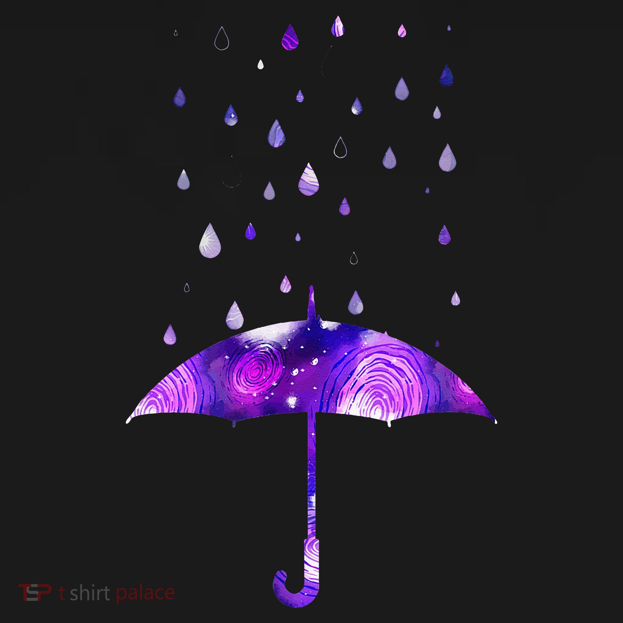 Rain Purple Umbrella For Violet Favorite Color T-Shirt