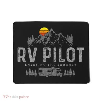Rv Pilot Vintage Mountains Camping Road Trip Camper Gift Mousepad