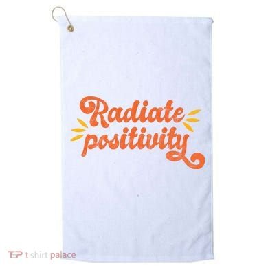 Radiate Positivity Vintage Golf Towel