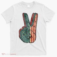 Retro Peace Vintage 60s 70s Hippie T-Shirt thumb 0