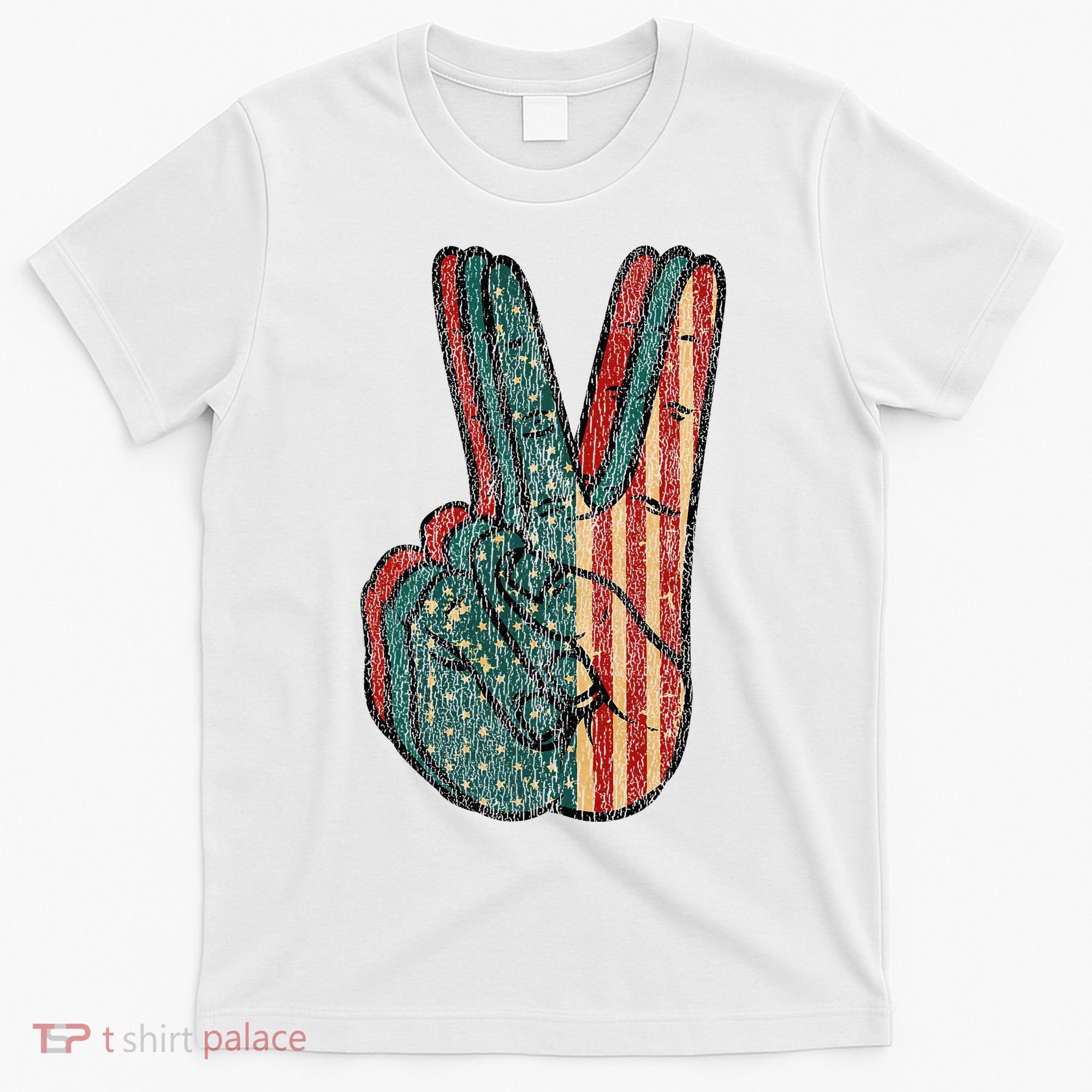 Retro Peace Vintage 60s 70s Hippie T-Shirt