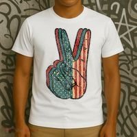 Retro Peace Vintage 60s 70s Hippie T-Shirt thumb 3