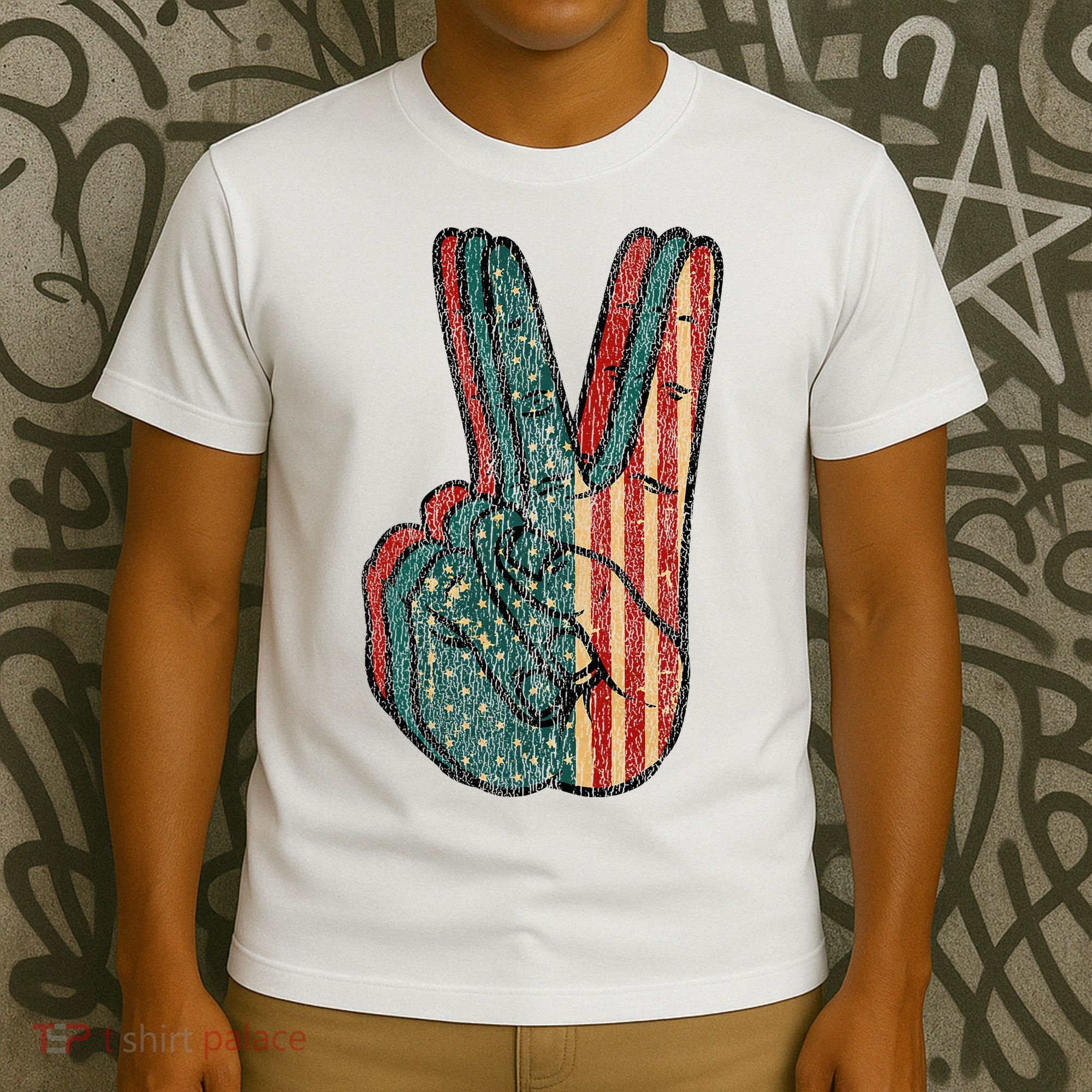 Retro Peace Vintage 60s 70s Hippie T-Shirt