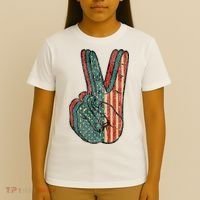 Retro Peace Vintage 60s 70s Hippie T-Shirt thumb 4