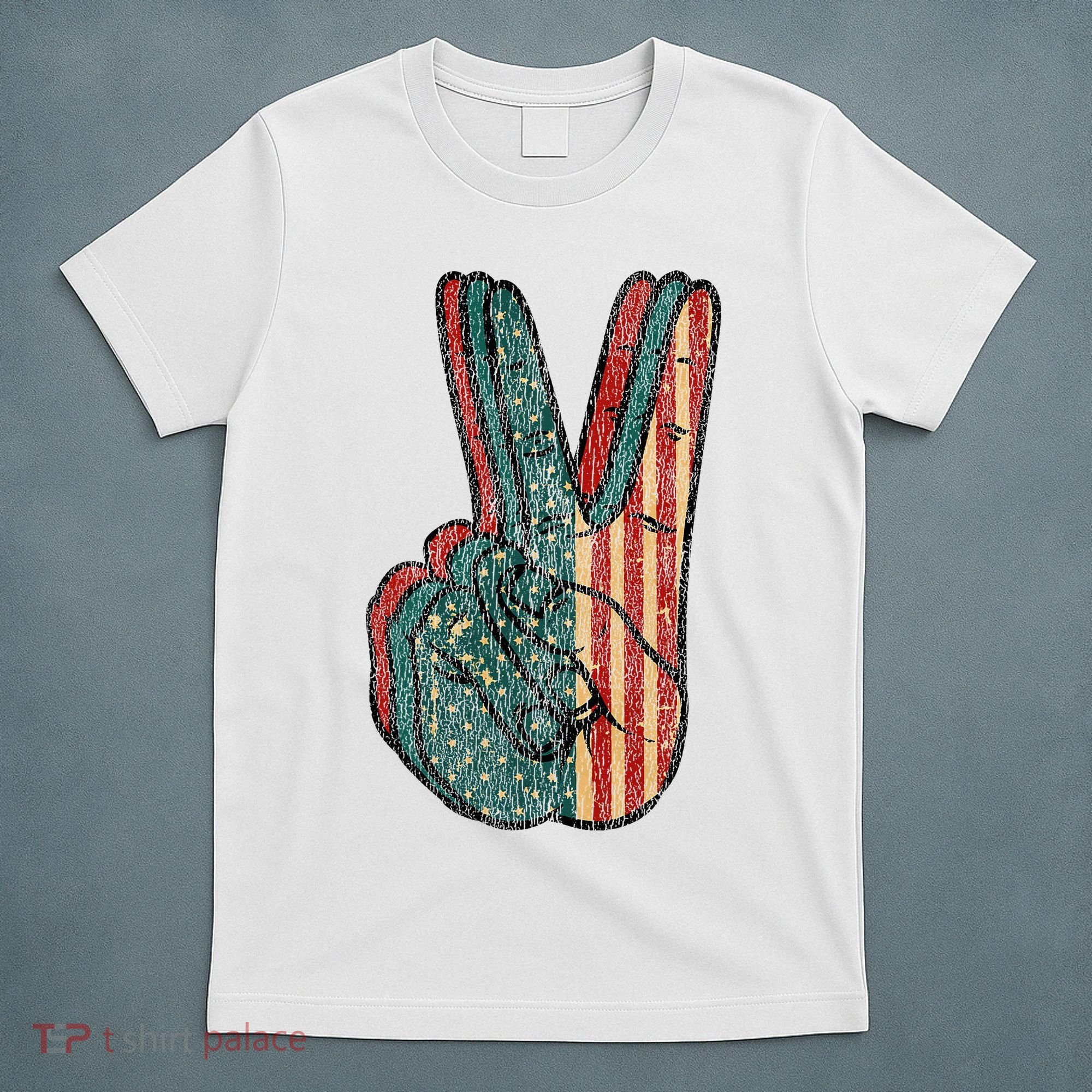 Retro Peace Vintage 60s 70s Hippie T-Shirt