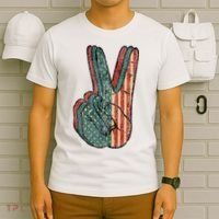 Retro Peace Vintage 60s 70s Hippie T-Shirt thumb 6