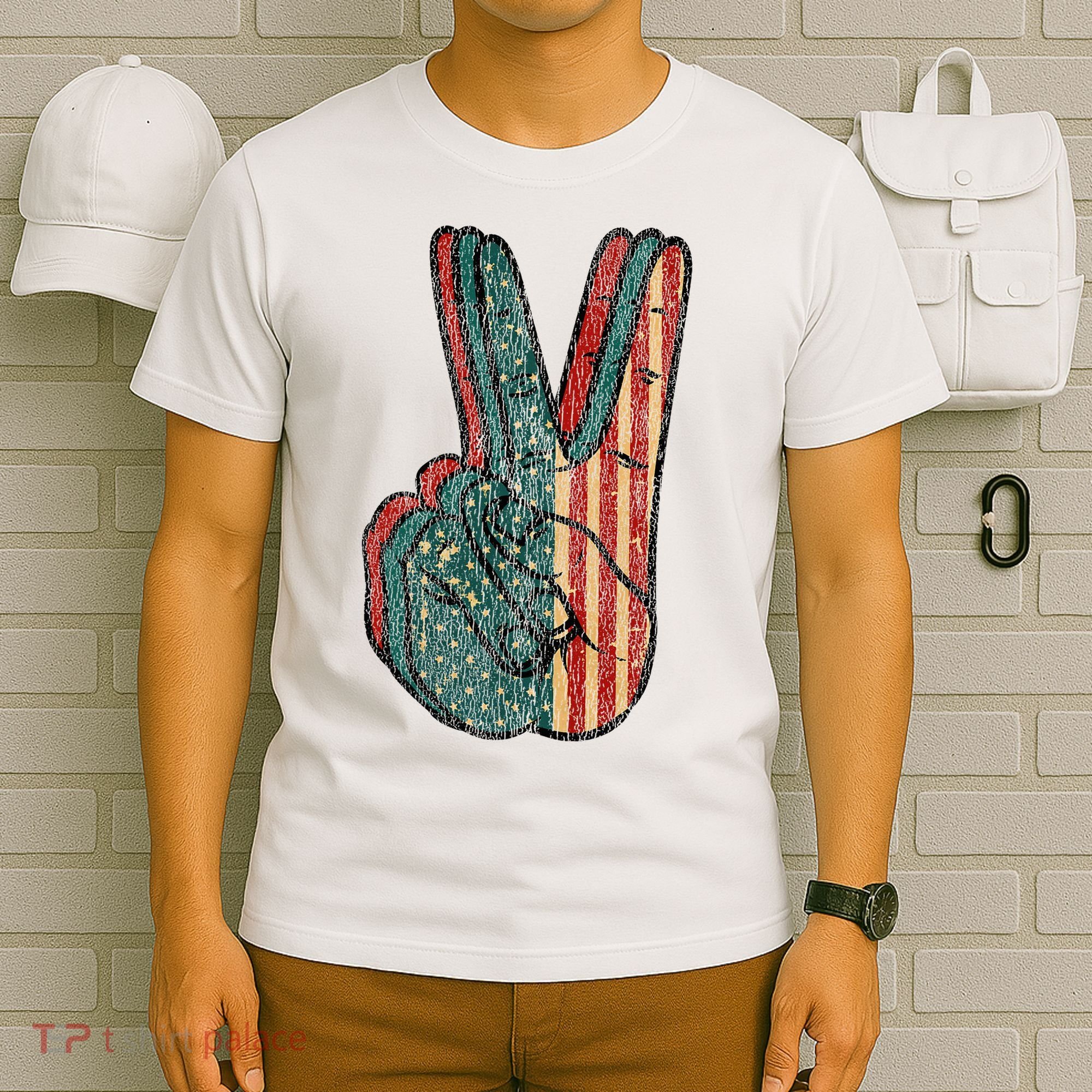 Retro Peace Vintage 60s 70s Hippie T-Shirt