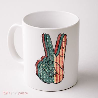 Retro Peace Vintage 60s 70s Hippie Coffee Mug