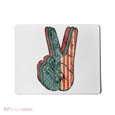 Retro Peace Vintage 60s 70s Hippie Mousepad