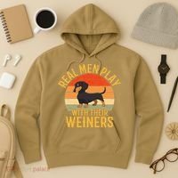 Real Play With Their Weiners Funny Dachshund Dog Hoodie thumb 3