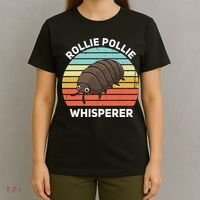 Rollie Pollie Whisperer Funny Isopod Kawaii Rollie Pollie T-Shirt thumb 4