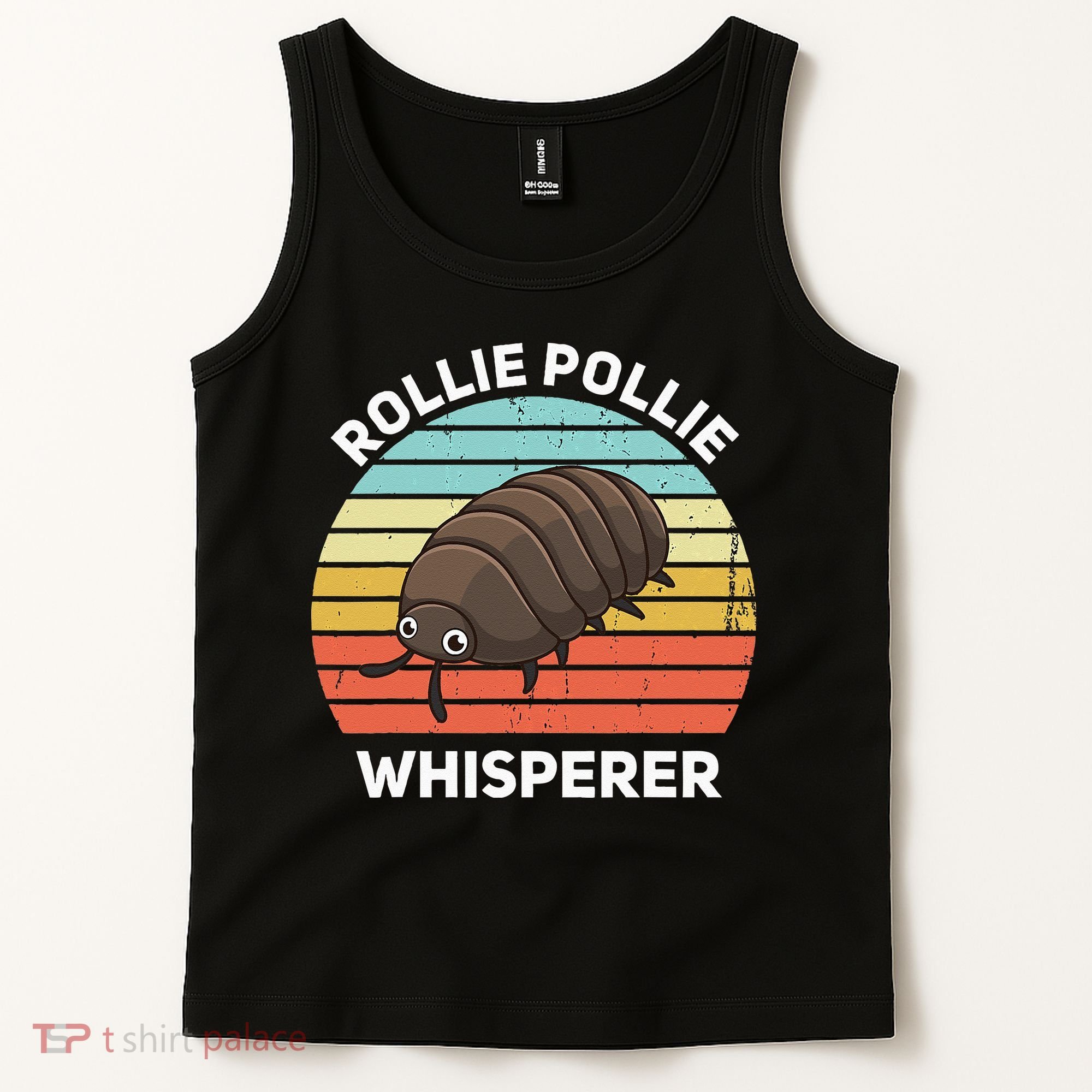Rollie Pollie Whisperer Funny Isopod Kawaii Rollie Pollie Tank Top