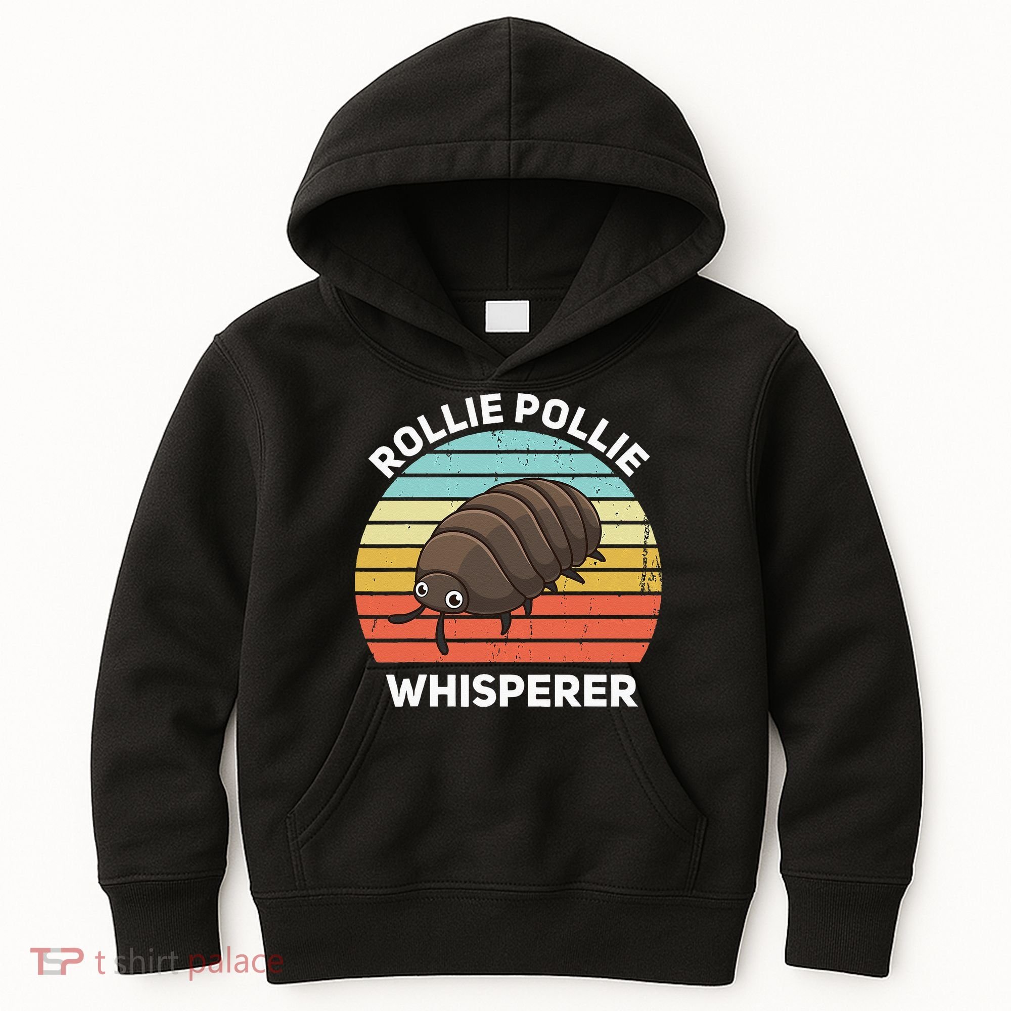 Rollie Pollie Whisperer Funny Isopod Kawaii Rollie Pollie Kids Hoodie