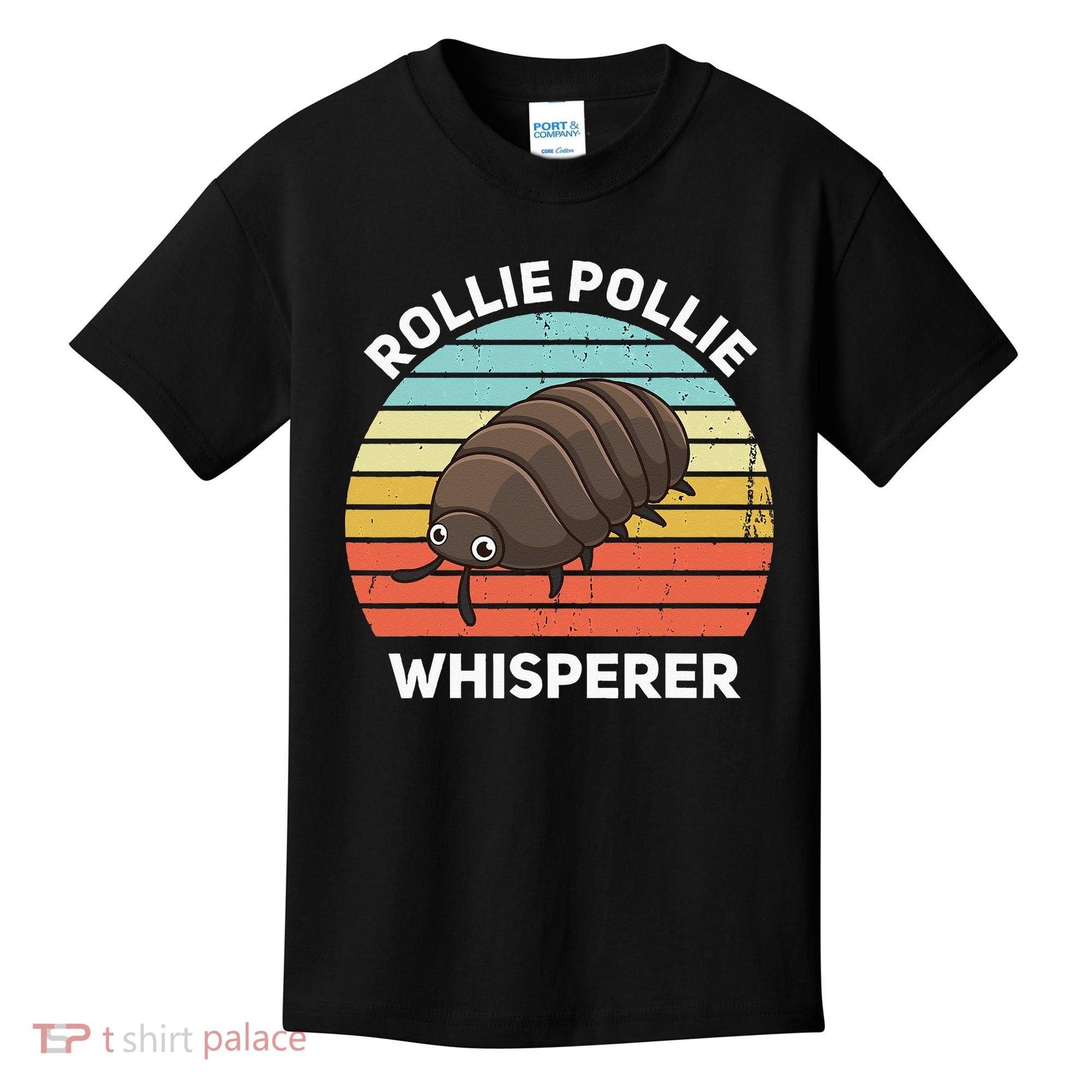 Rollie Pollie Whisperer Funny Isopod Kawaii Rollie Pollie Kids T-Shirt