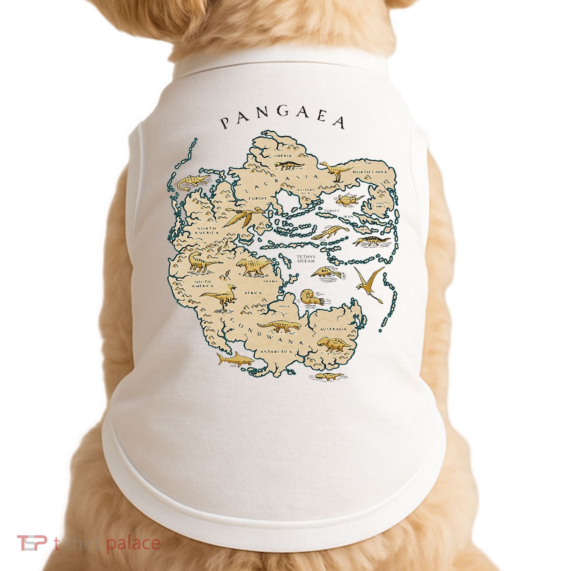 Reunite Pangaea World Map History Geology Earth Geologist Doggie Tank
