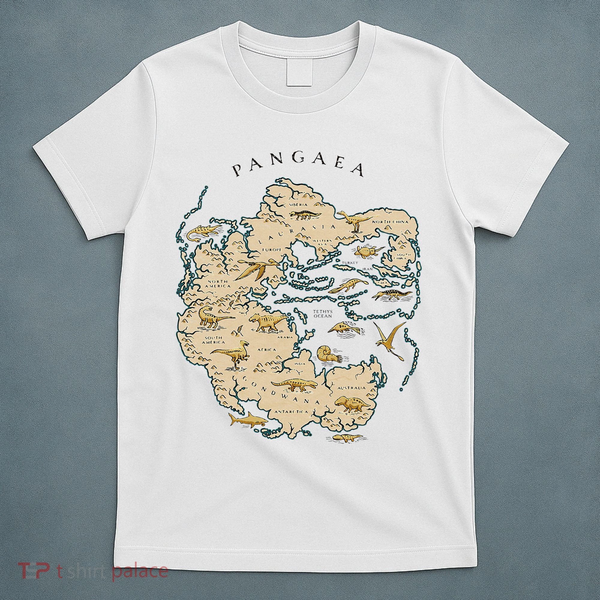 Reunite Pangaea World Map History Geology Earth Geologist T-Shirt